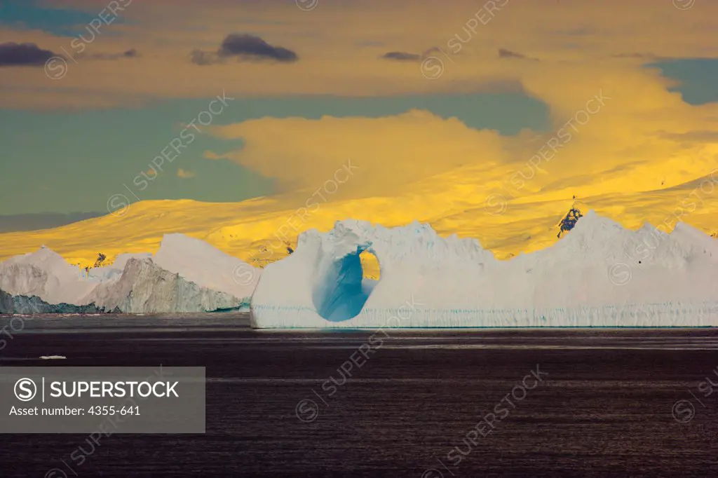 The Summer Antarctic Sun Lights Up Gerlache Straits