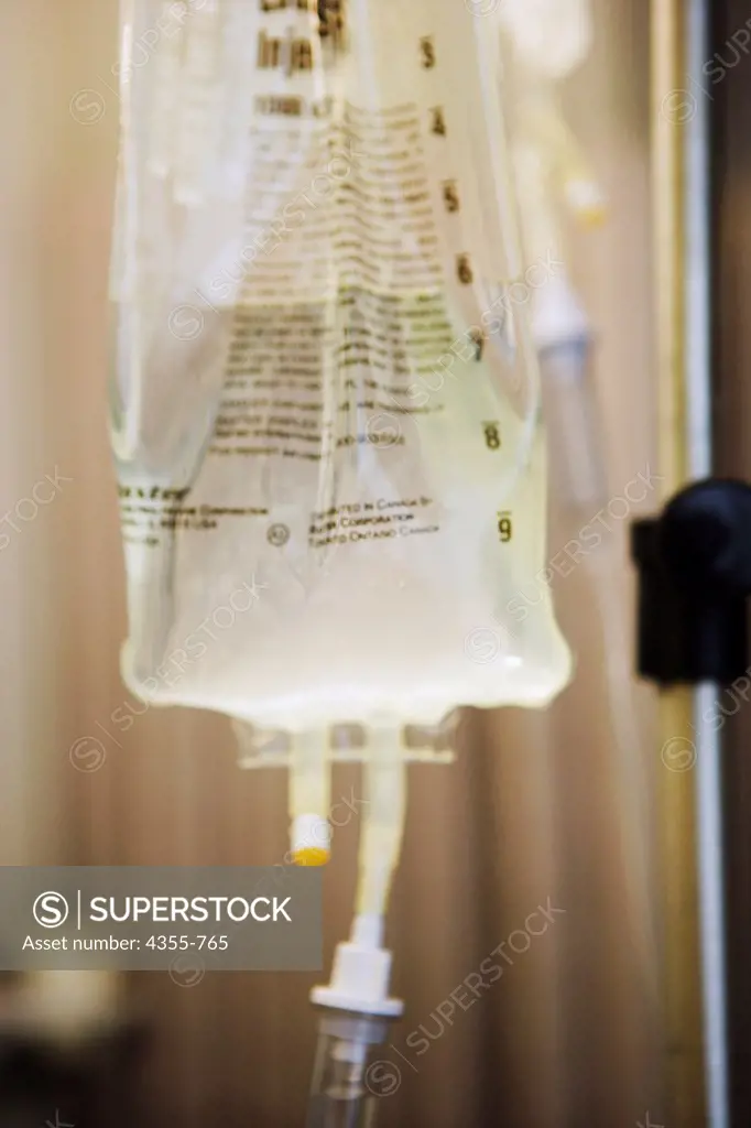 IV Drip in Hospital Room