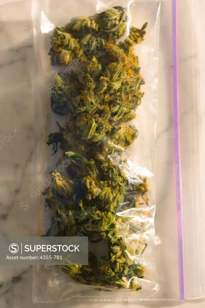 Marijuana in a Plastic Bag