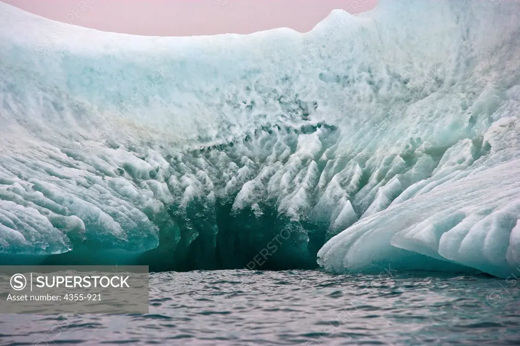 Large Very Worn Tabular Iceberg in the Scotia Sea
