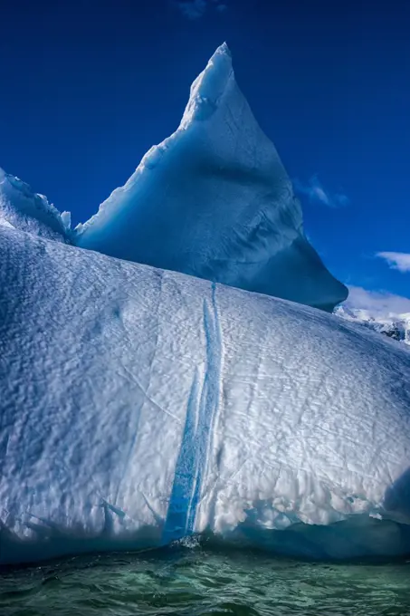 A large iceberg off of Cuverville Island, Antarctica