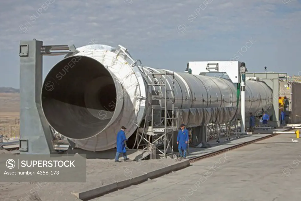 Ares I First Stage, NASA's Space Shuttle Replacement, Largest Rocket in the World, Ready for First Test Firing