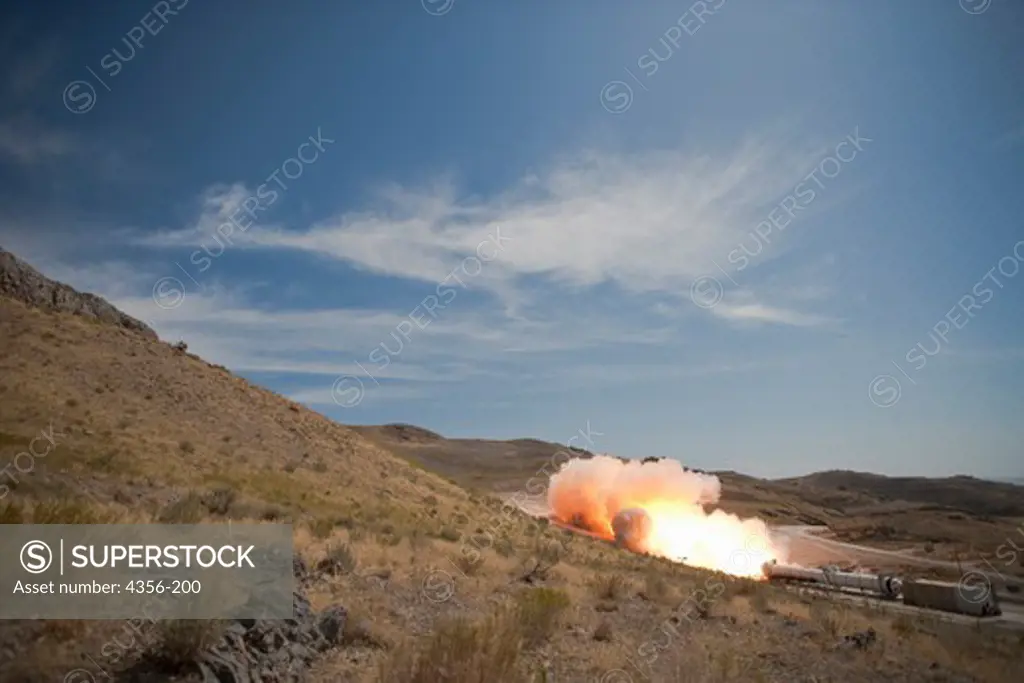 Largest Rocket in the World Successfully Test Fired, Seen From Remote Camera Angle About 200 Yards Away