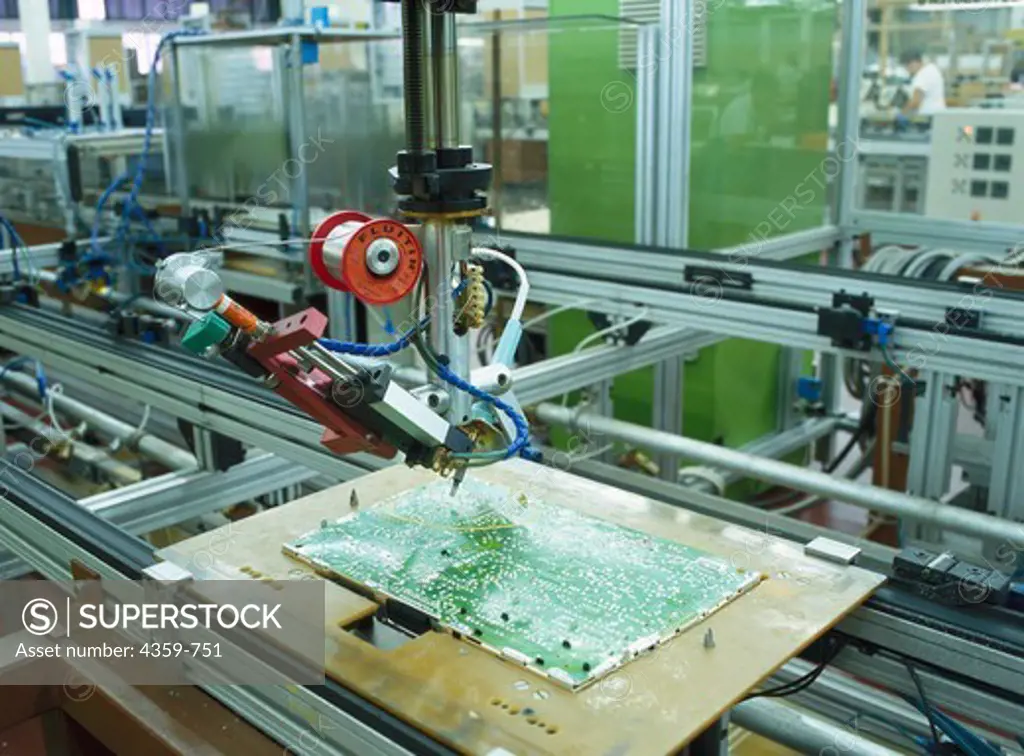 Circuit board manufacture, printed-circuit board assembly by robot