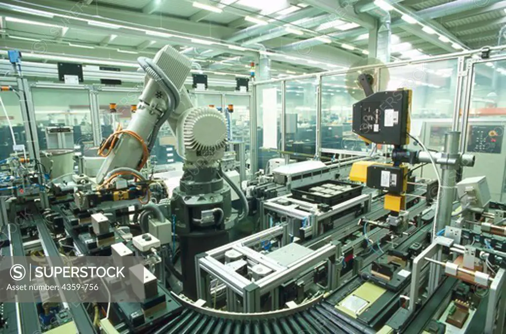 Robot assembling electronic components