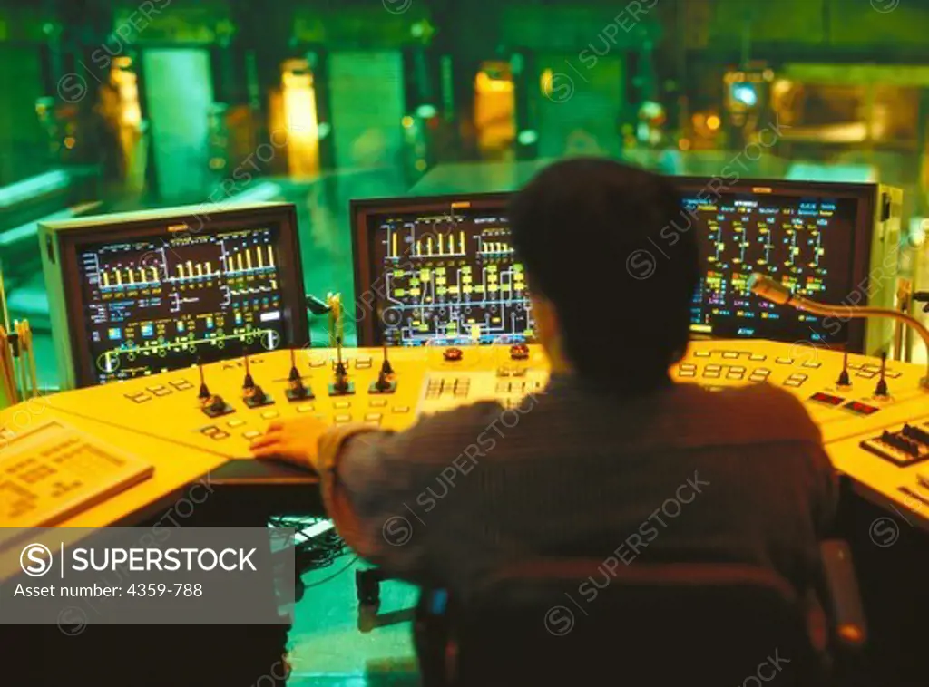 Control station in steel industry