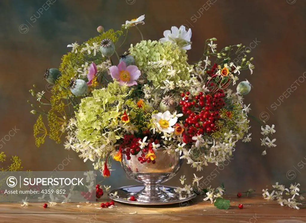 Flower arrangement, studio shot
