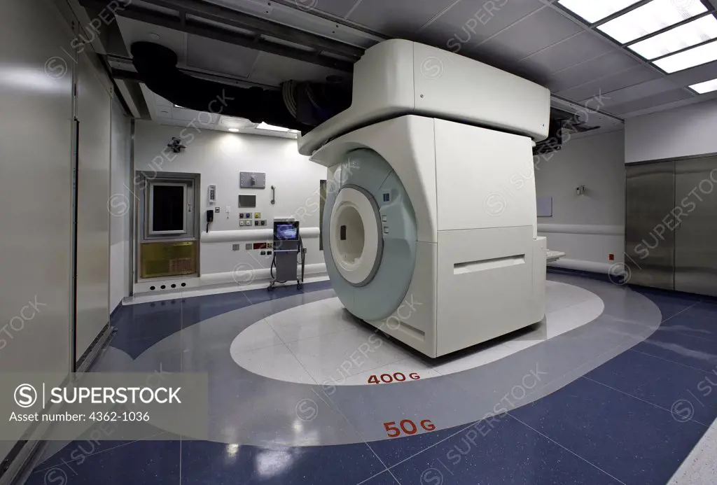 View of MRI operating room for immediate information and imaging of patients.MRI in operating room for immediate information and imaging of patients. IMRIS provides an optimized fully integrated image guided therapy environment that delivers timely information to clinicians for use during surgical or interventional procedures.