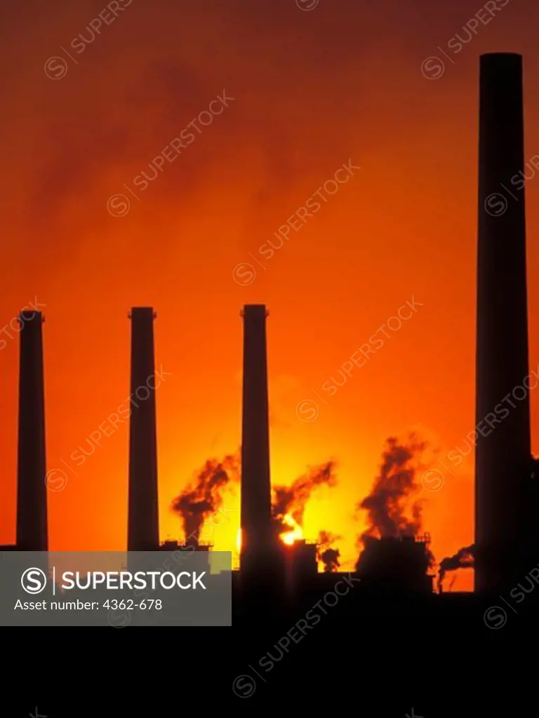 Power Plant Smoke Stacks