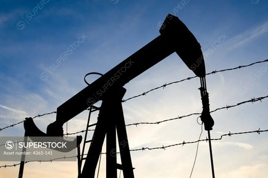 Fenced-In Oil Well