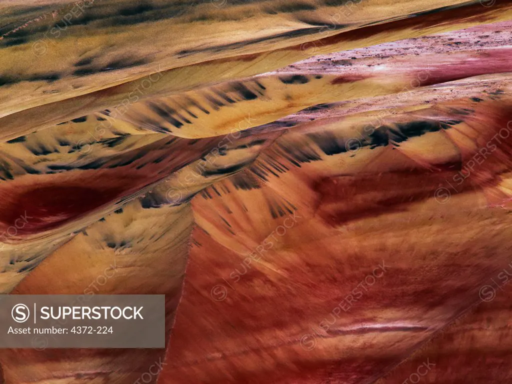 Aerial View of the Painted Hills