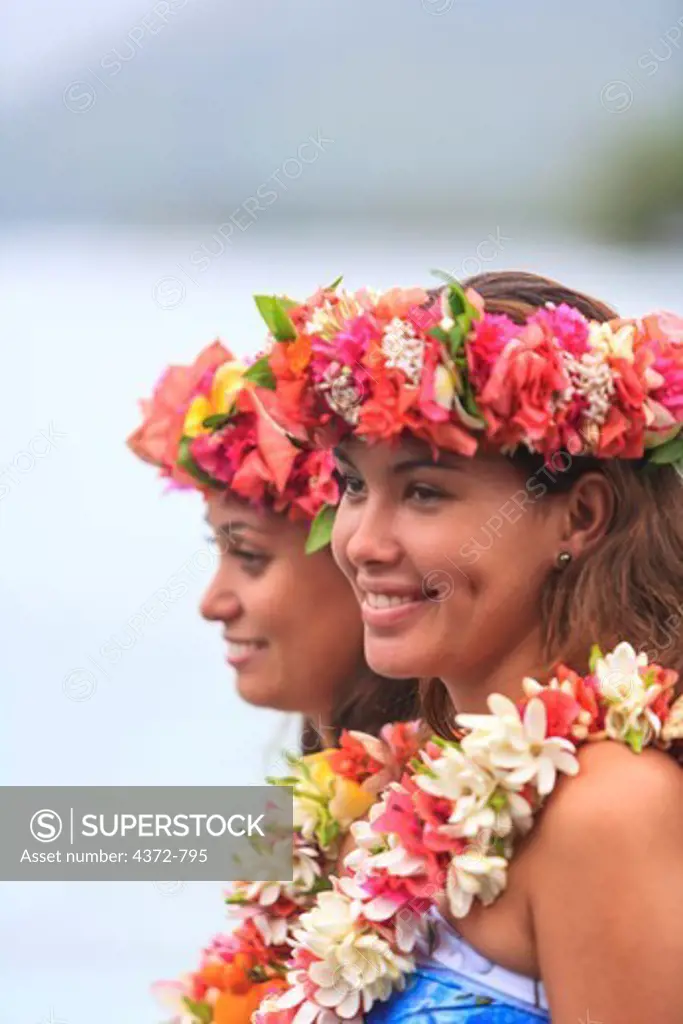 MR Tahitian Girls (age 23 & 24) Moorea Island, Society Islands, French Polynesia, South Pacifiic