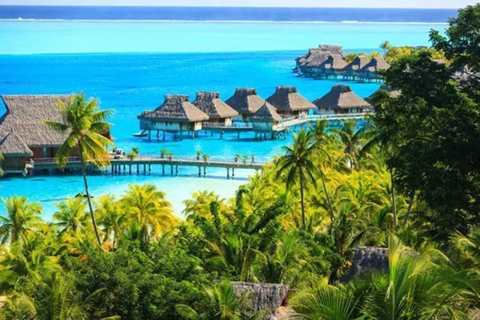 Bora Bora Nui Resort & Spa, Bora Bora Island,  Society Islands, French Polynesia, South Pacific