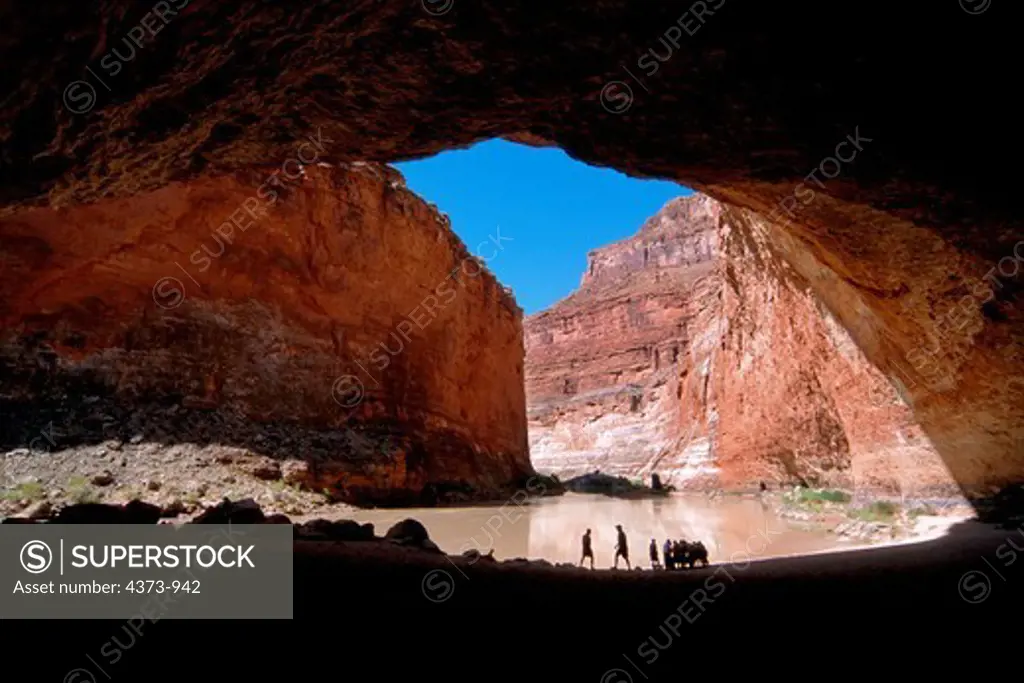 Stopping in Redwall Cavern, Grand Canyon National Park, Arizona