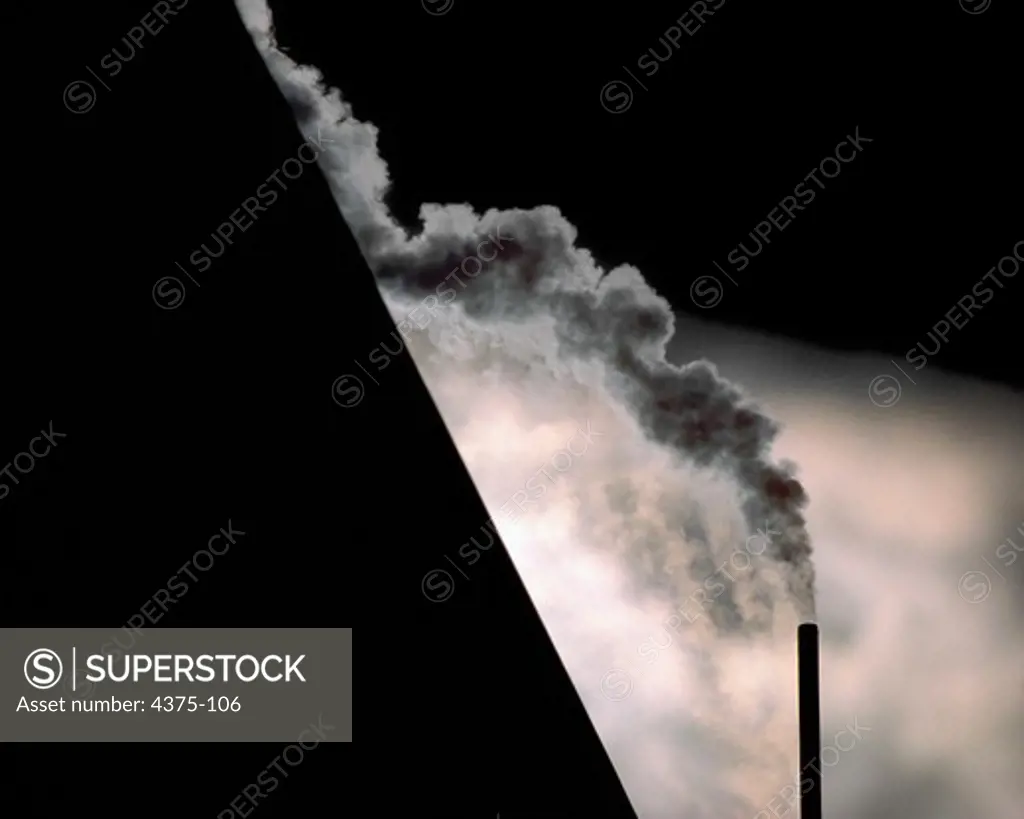 Industrial Exhaust from Smokestack