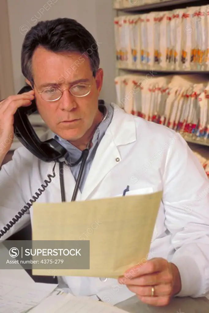 Physician Shares Lab Results Over the Telephone