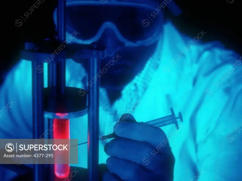 Scientist Extracts DNA