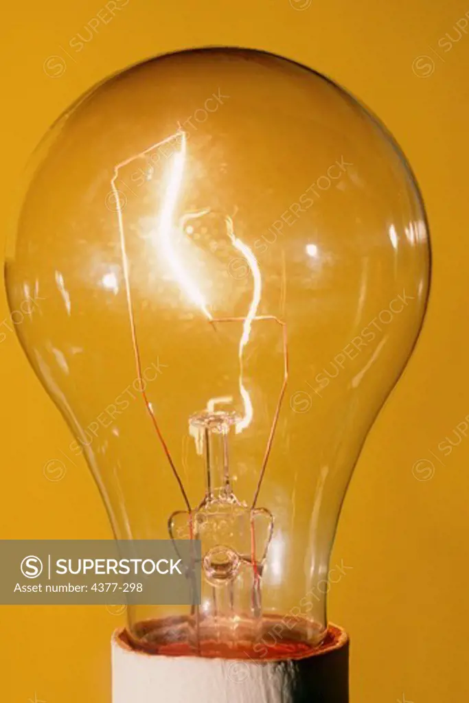 Close View of Light Bulb