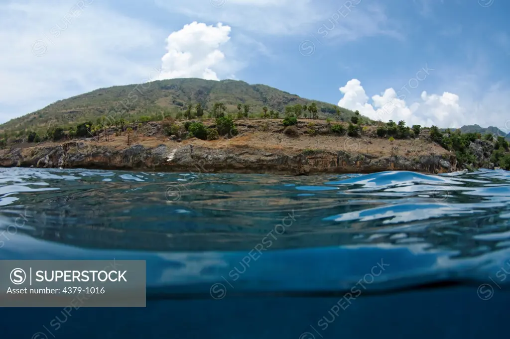 Atauro Island, as seen from the water, near Dili, East Timor.