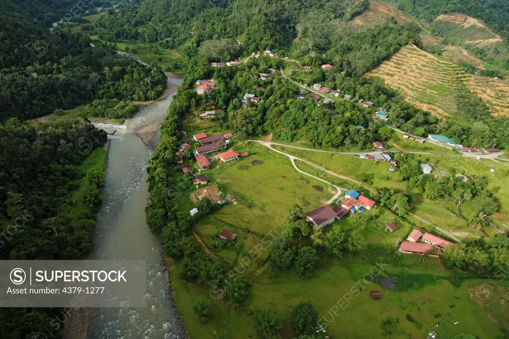 Aerial View of the Malaysian Countryside