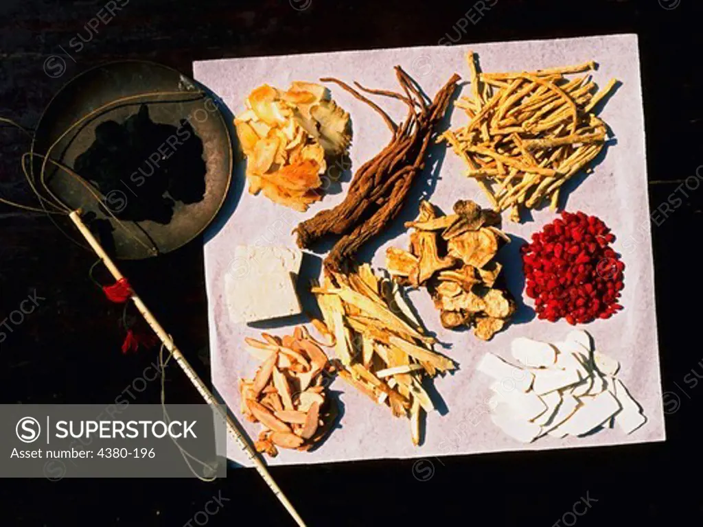 Chinese Herbal Medicine with Weighing Scale