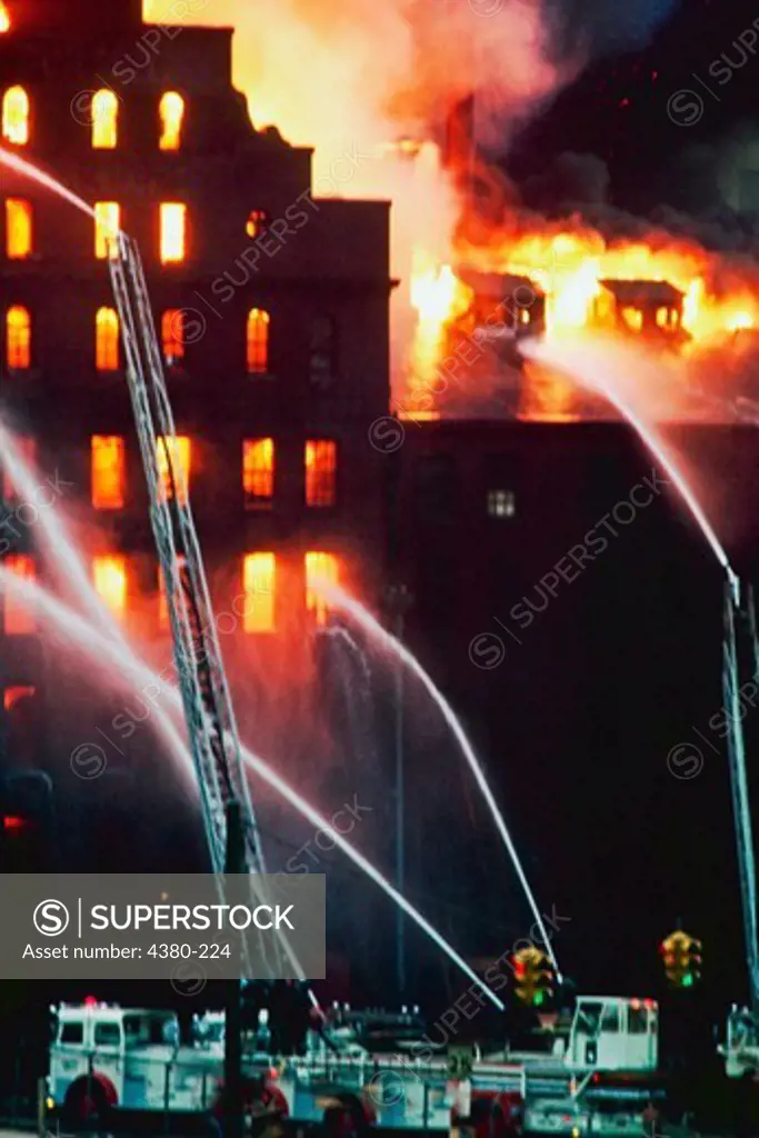 Urban Building on Fire