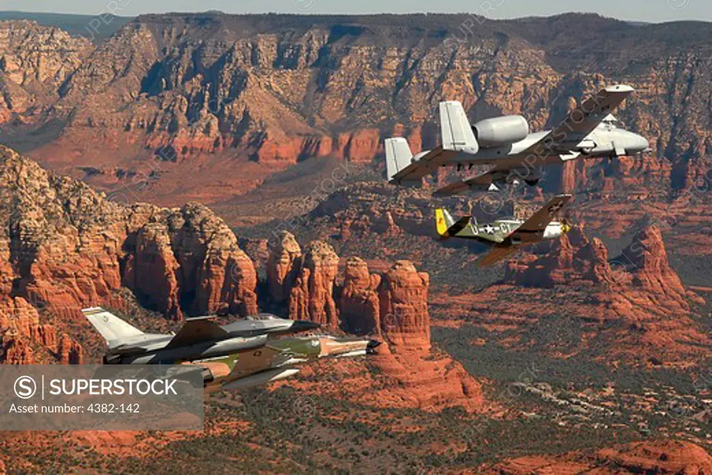 Air Force Aircraft Flying Over Arizona