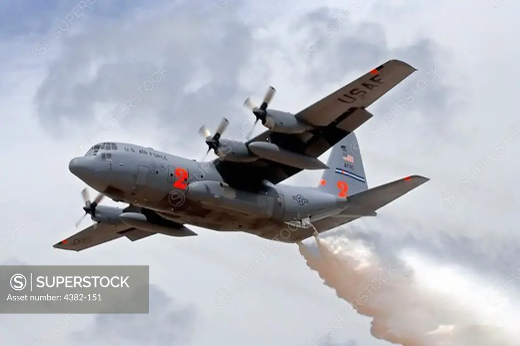C-130 Dropping Water