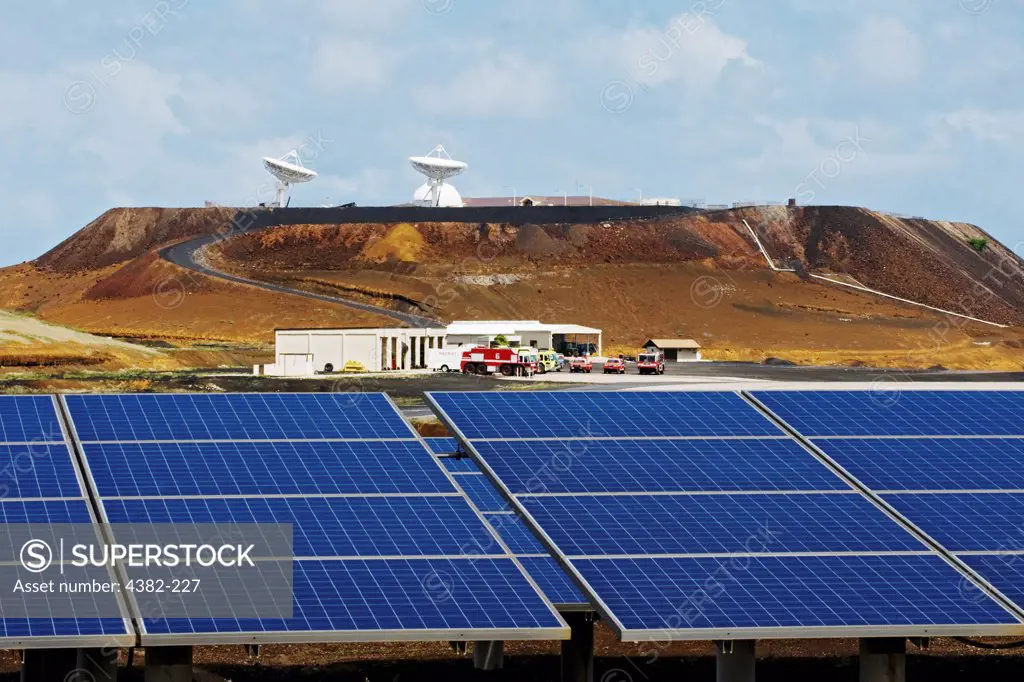 Solar panels are the sole source of energy for the runway lights at the 45th Operations Group, Detachment 2, at Ascension Auxiliary Airfield (AAF), South Atlantic Ocean. (U.S. Air Force photo by Lance Cheung)