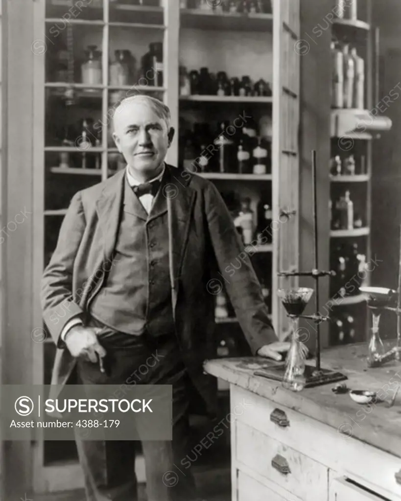 Thomas Alva Edison in His Laboratory