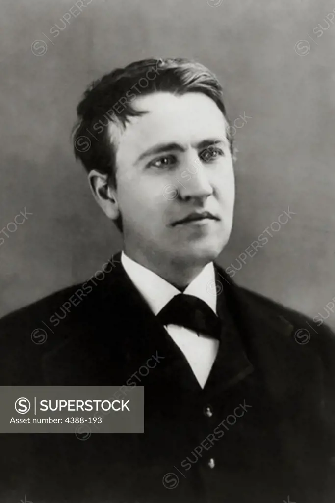 Inventor Thomas Edison as a Young Man