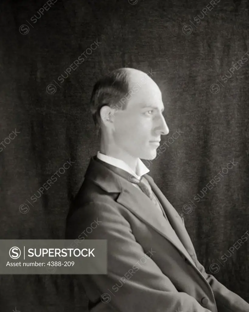 Portrait of Aeronautical Pioneer Wilbur Wright