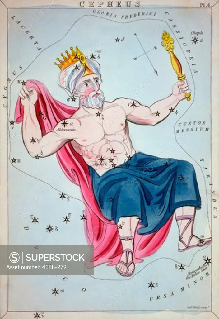 Constellation Card of Cepheus