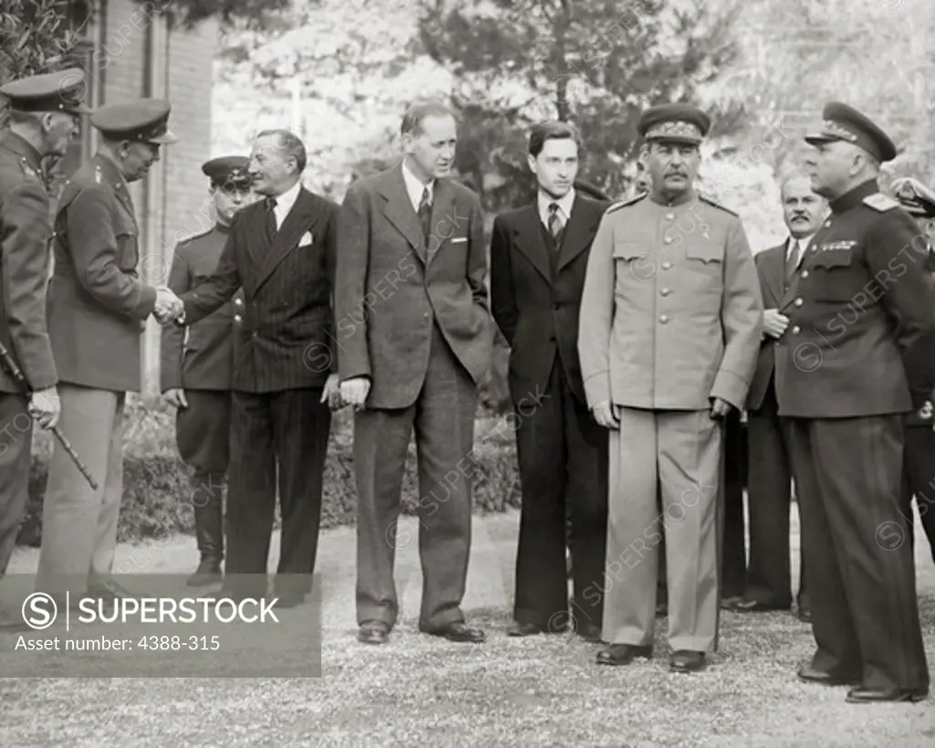 Stalin and Others at Tehran Conference.