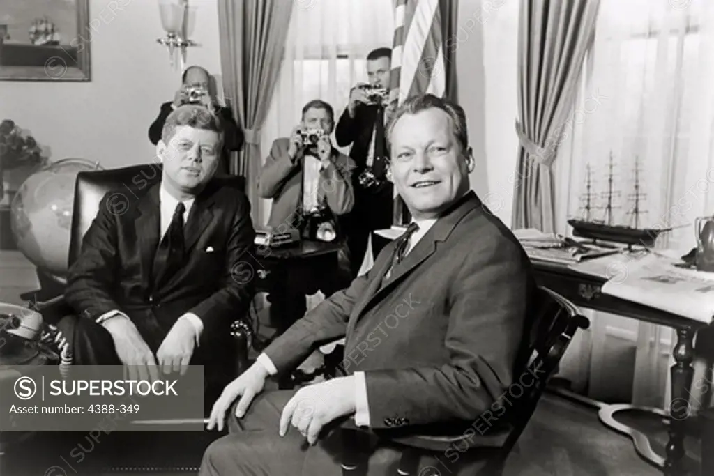 John F. Kennedy and Willy Brandt