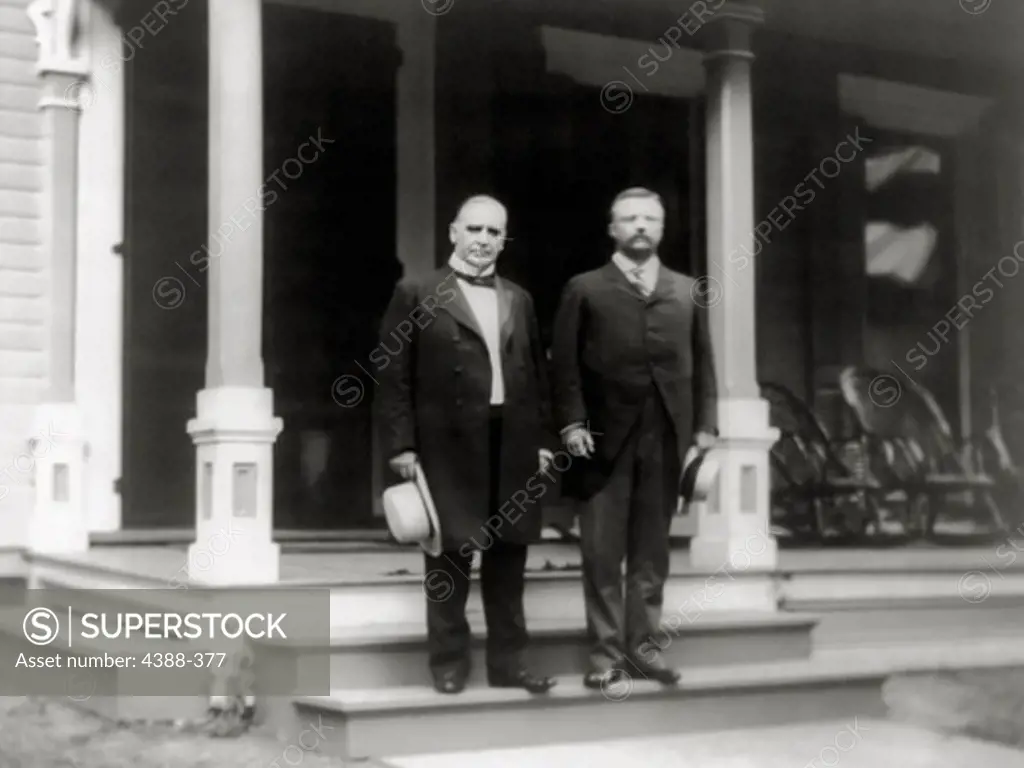 William McKinley and Theodore Roosevelt