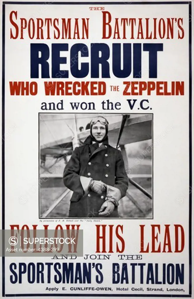 Recruitment Poster for the Sportsman's Battalion