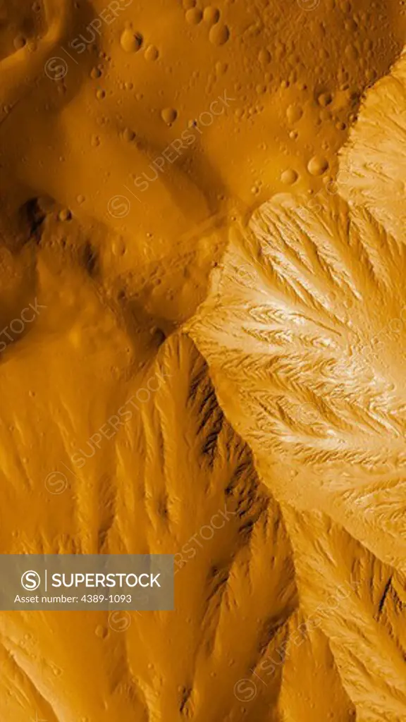Basal Scarp of Olympus Mons from Mars Reconnaissance Orbiter