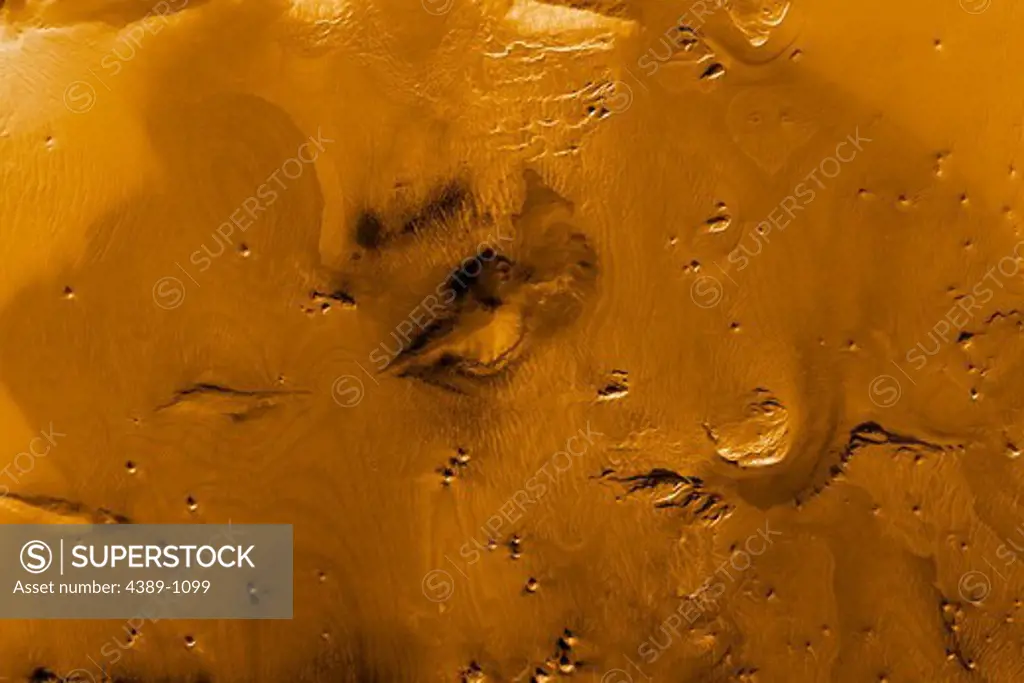 Terrain on Olympus Mons Seen by Mars Reconnaissance Orbiter