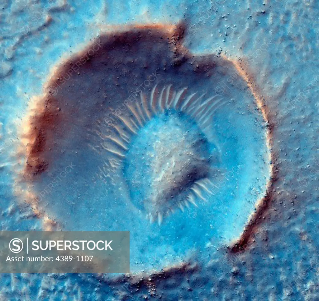 Intra-Crater Deposits in Nilosyrtis Seen by Mars Reconnaissance Orbiter