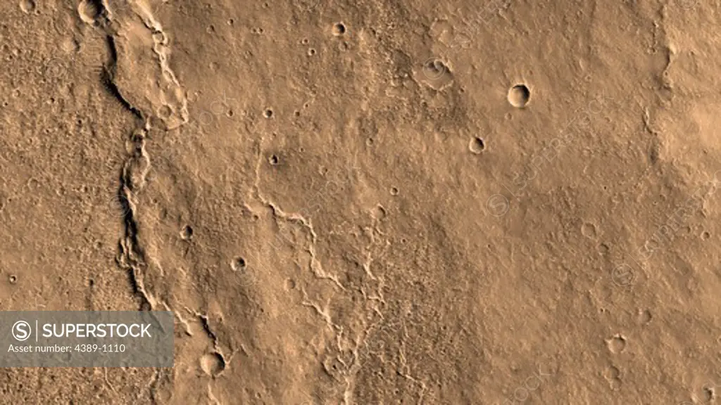 A Wrinkle Ridge in Solis Planum Seen by Mars Reconnaissance Orbiter