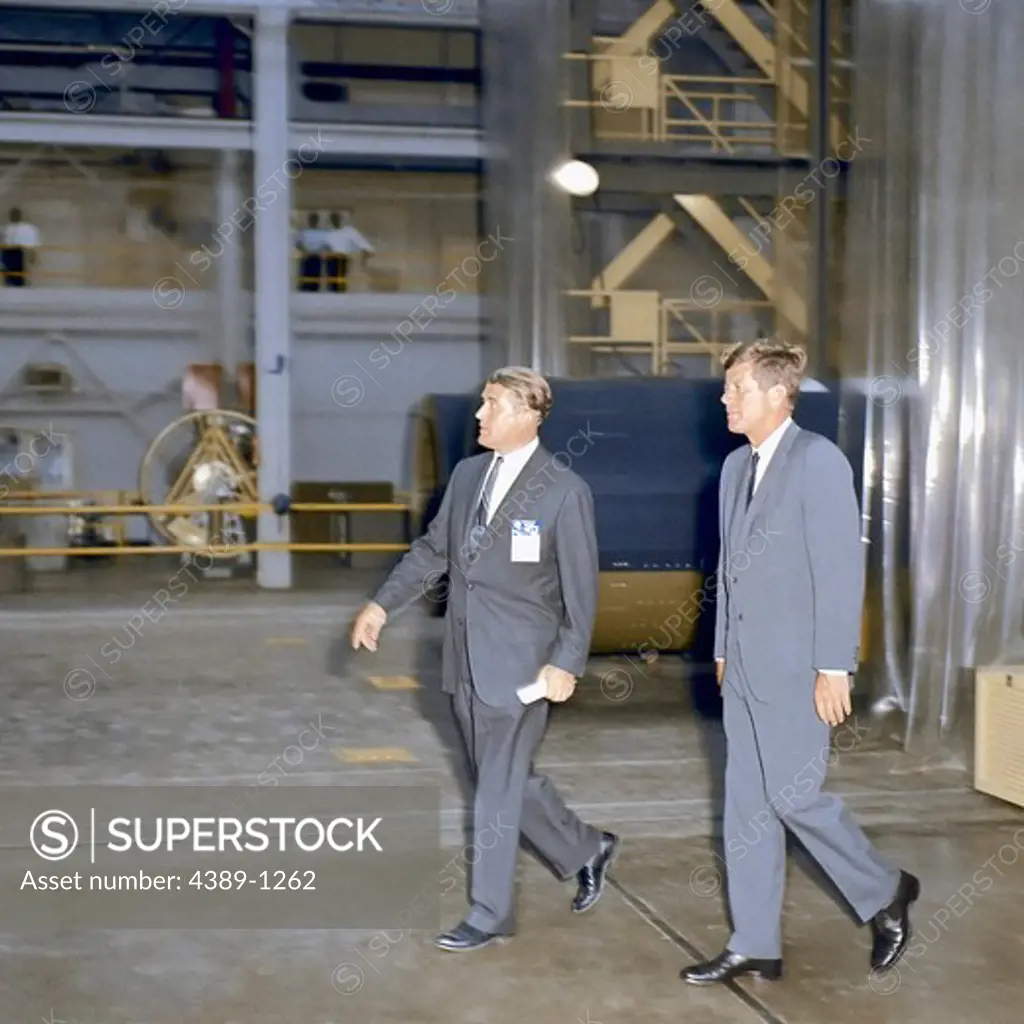 President Kennedy Tours Marshall Space Flight Center with Wernher von Braun