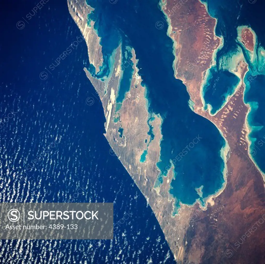 A View From Space of the Freycinet Peninsula