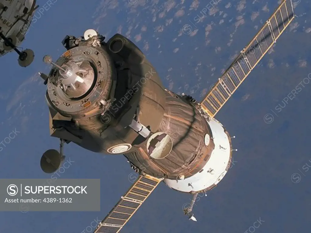Soyuz Supply Craft Docking at International Space Station