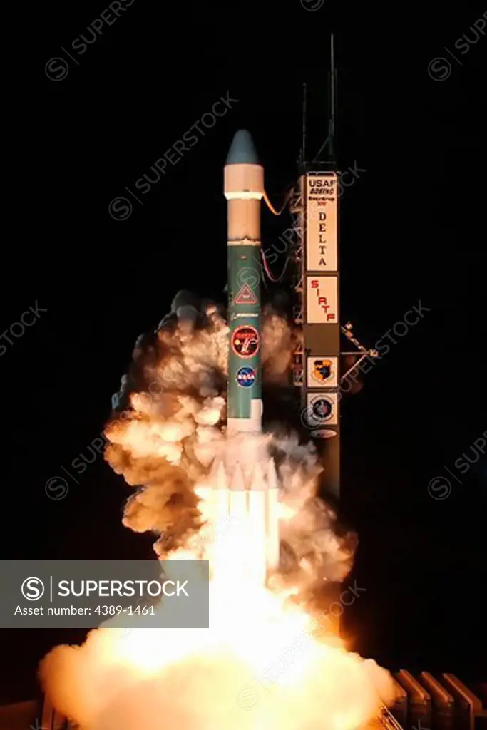 Launch of Spitzer Space Telescope