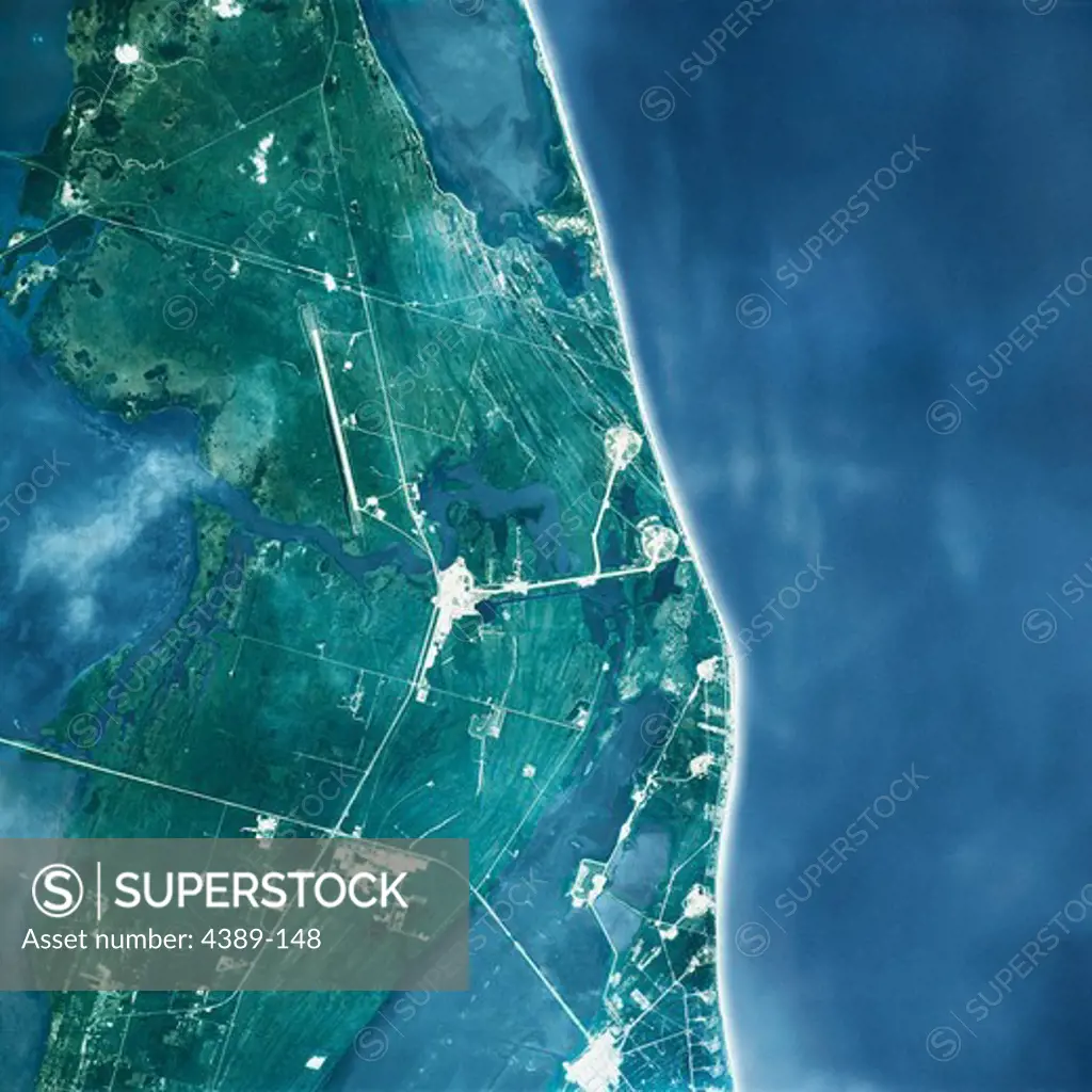 The Space Shuttle Launch Complex As Seen From Space