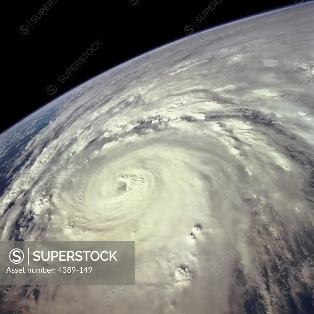 Typhoon Saomai From Space Shuttle Atlantis in Earth Orbit