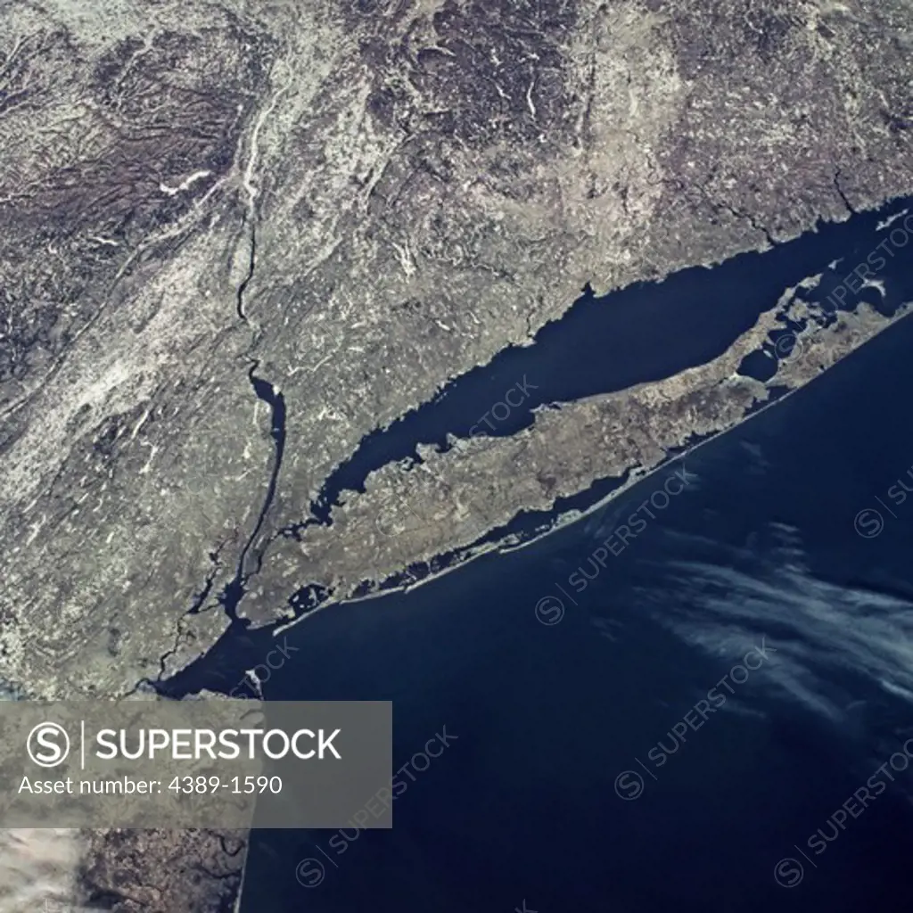 New York City and Long Island From Orbit