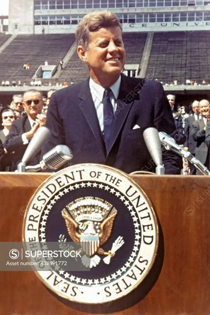 Kennedy Giving Speech at Rice University