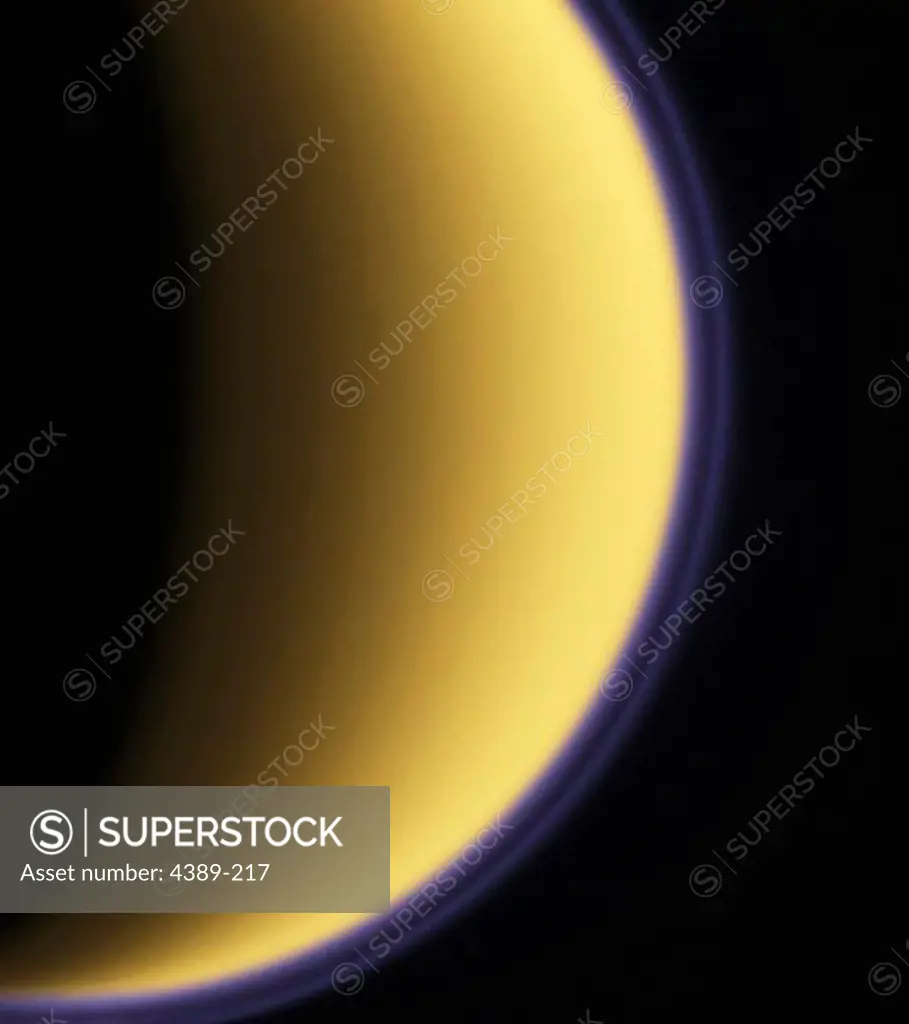 The Purple Haze of Titan Seen by Cassini